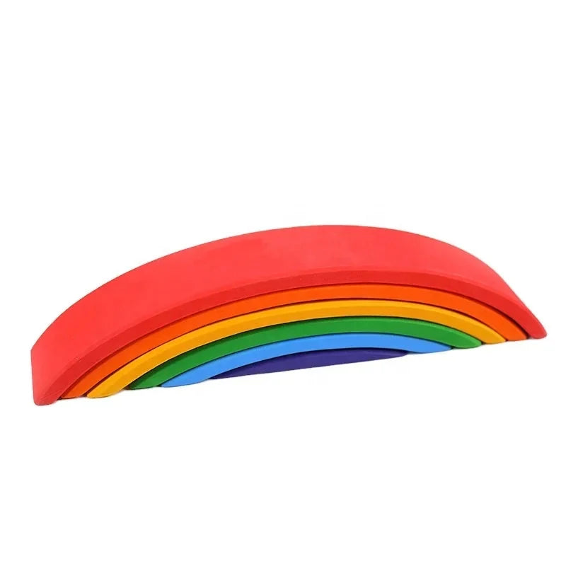 L'arc-en-ciel vu de côté, les arches emboîtées l'une dans l'autre