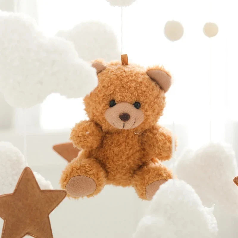 L'ours en tissu bouclette, de près