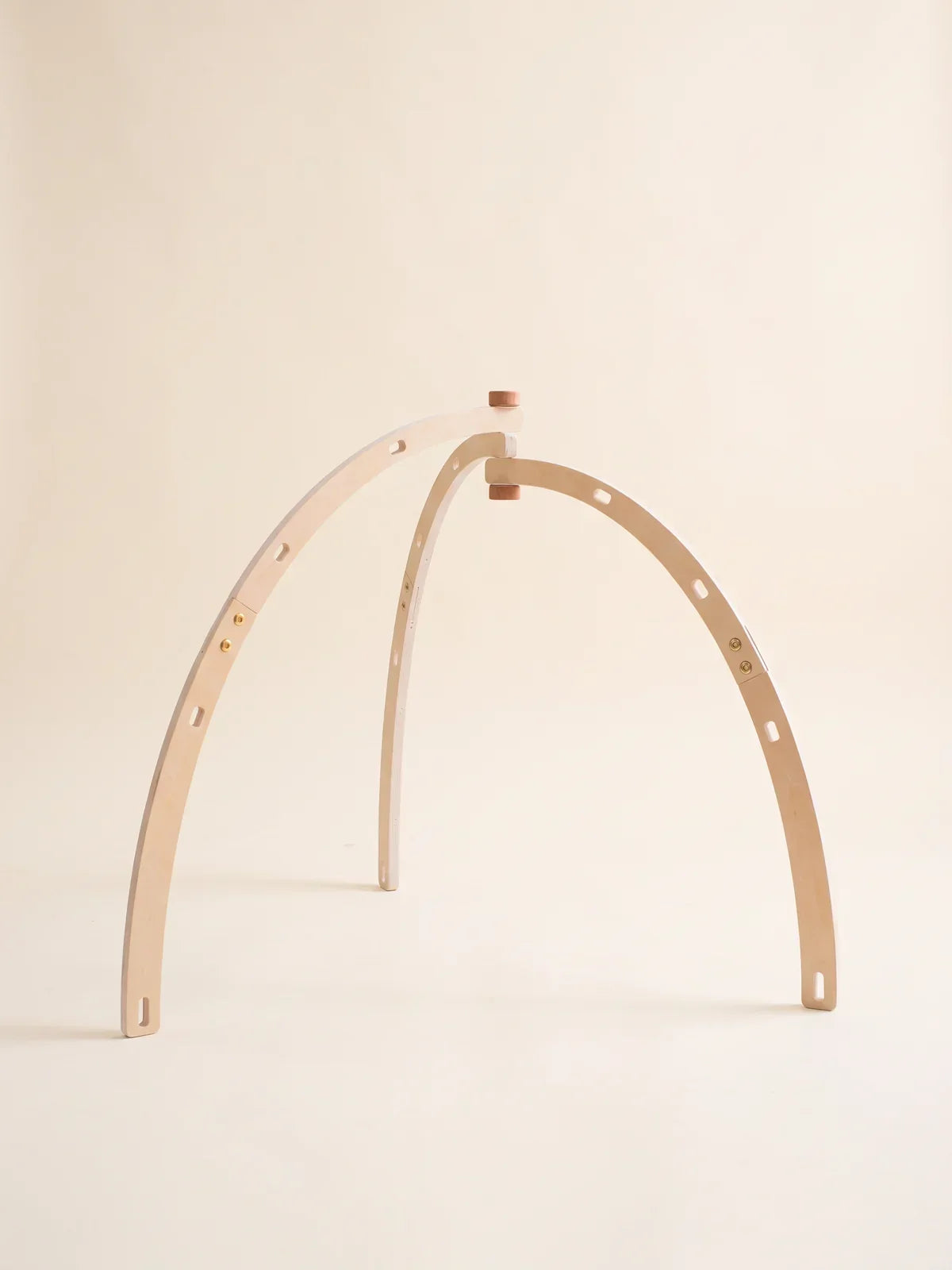 Arche d'éveil en bois, double arc, vue de face